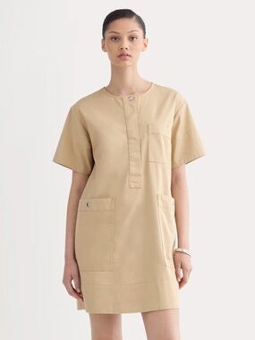 Everlane Safari Mini Dress, Size: L
Color: Classic Khaki